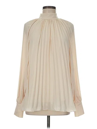 Pre-owned H&m Long Sleeve Blouse In Ivory