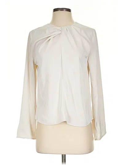Pre-owned H&m Long Sleeve Blouse In Ivory