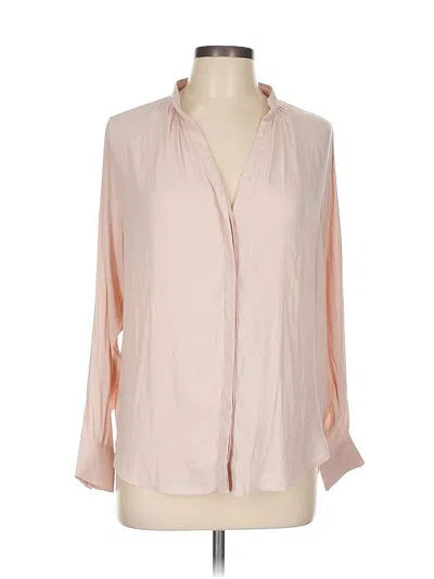 Pre-owned H&m Long Sleeve Blouse In Pink