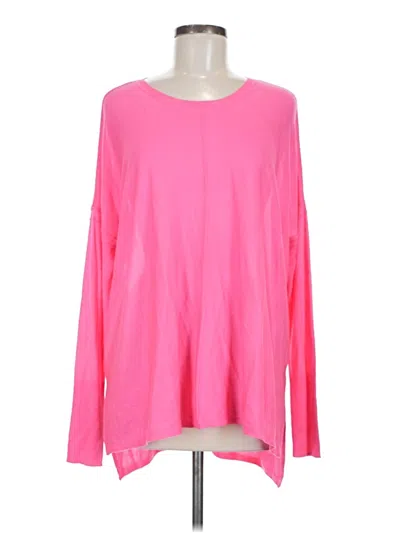 Pre-owned H&m Long Sleeve Blouse In Pink