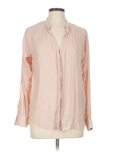 Pre-owned H&m Long Sleeve Blouse In Pink