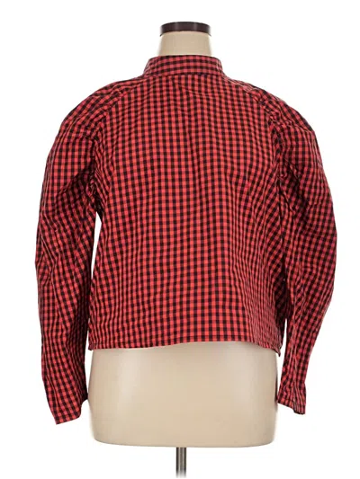 H&m Long Sleeve Blouse In Red