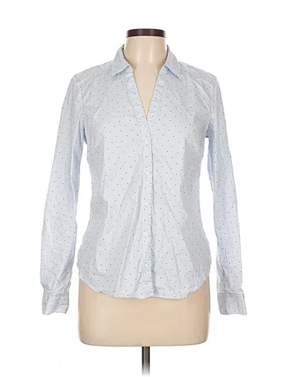 Pre-owned H&m Long Sleeve Blouse In Silver