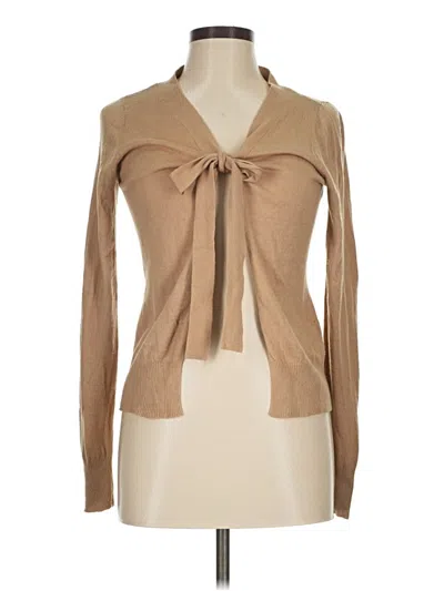 Pre-owned H&m Long Sleeve Blouse In Tan
