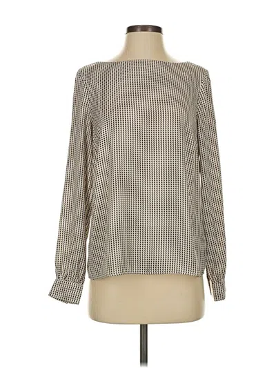 Pre-owned H&m Long Sleeve Blouse In White