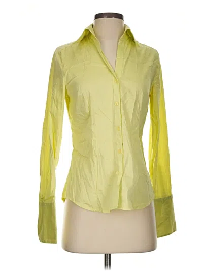 Pre-owned H&m Long Sleeve Blouse In Yellow
