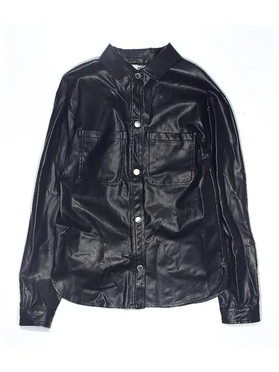 Pre-owned H&m Kids' Long Sleeve Button Down Shirt In Black