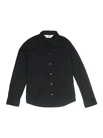 Pre-owned H&m Kids' Long Sleeve Button Down Shirt In Black