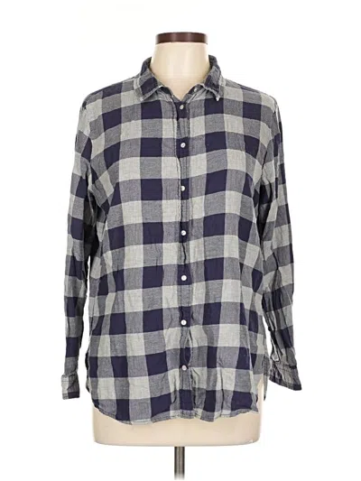 Pre-owned H&m Long Sleeve Button Down Shirt In Gray