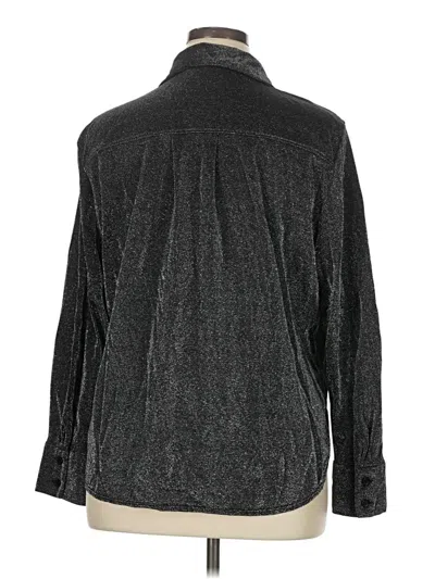 Pre-owned H&m Long Sleeve Button Down Shirt In Gray