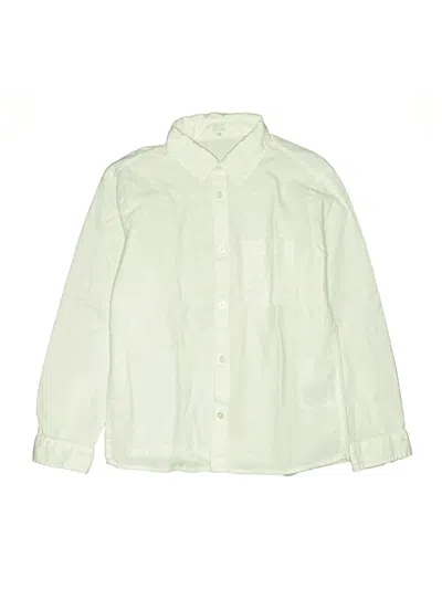 Pre-owned H&m Kids' Long Sleeve Button Down Shirt In Green