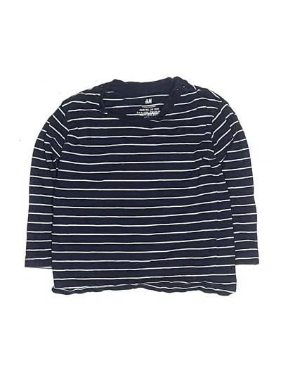 Pre-owned H&m Babies' Long Sleeve Henley In Blue