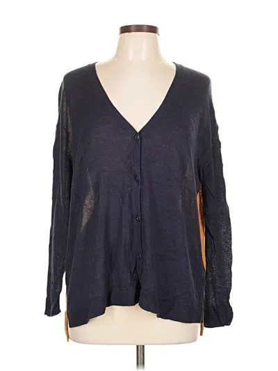 Pre-owned H&m Long Sleeve Henley Shirt In Gray