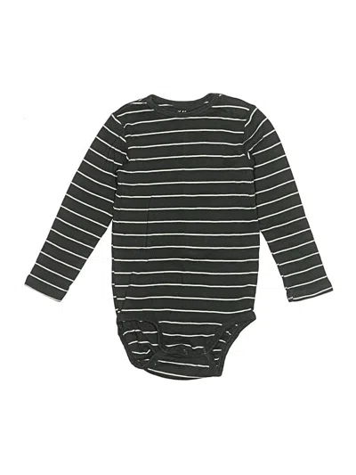 Pre-owned H&m Kids' Long Sleeve Onesie In Black