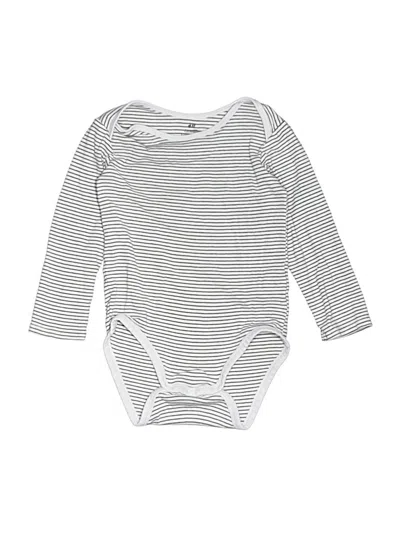 Pre-owned H&m Kids' Long Sleeve Onesie In Black
