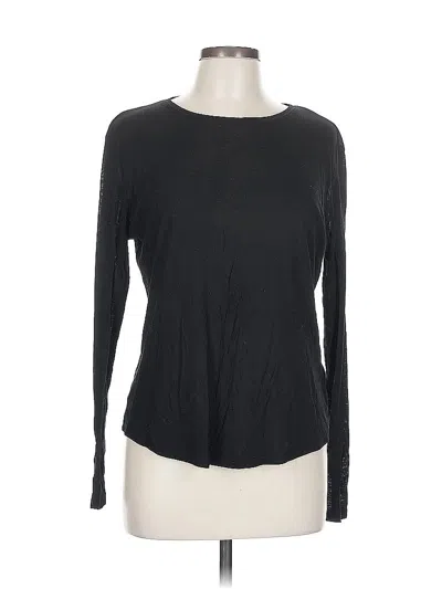 Pre-owned H&m Long Sleeve T-shirt In Black
