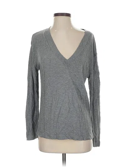 Pre-owned H&m Long Sleeve T-shirt In Gray