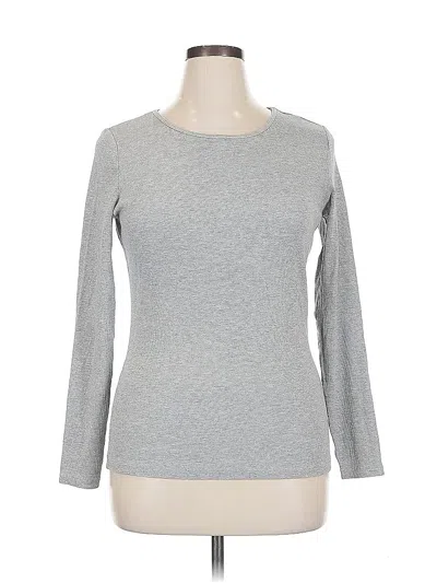 Pre-owned H&m Long Sleeve T-shirt In Gray