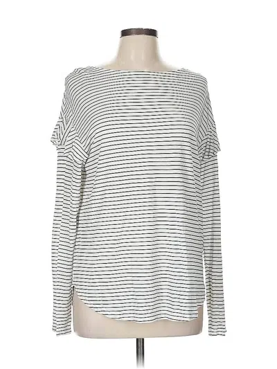 Pre-owned H&m Long Sleeve T-shirt In White
