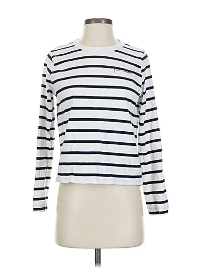 Pre-owned H&m Long Sleeve T-shirt In White