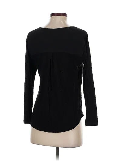 Pre-owned H&m Long Sleeve Top Black Boatneck Tops