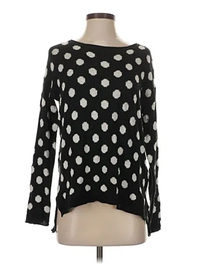 Pre-owned H&m Long Sleeve Top Black Boatneck Tops