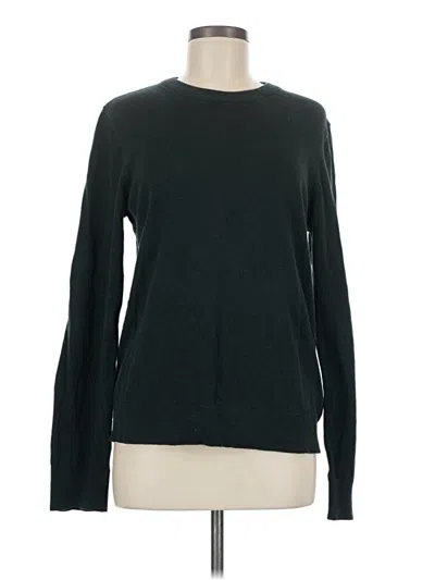 Pre-owned H&m Long Sleeve Top Black Crew Neck Tops