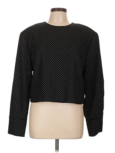 H&m Long Sleeve Top Black Crew Neck Tops