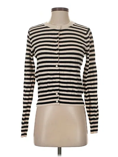 Pre-owned H&m Long Sleeve Top Black Mock Neckline Tops
