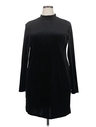 Pre-owned H&m Long Sleeve Top Black Turtleneck Tops