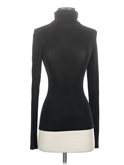 Pre-owned H&m Long Sleeve Top Black Turtleneck Tops