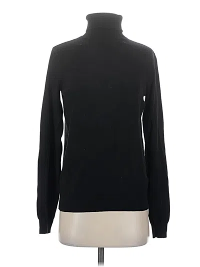 Pre-owned H&m Long Sleeve Top Black Turtleneck Tops