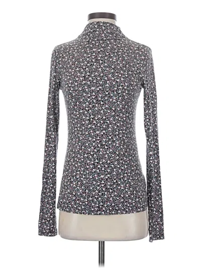 Pre-owned H&m Long Sleeve Top Gray Turtleneck Tops
