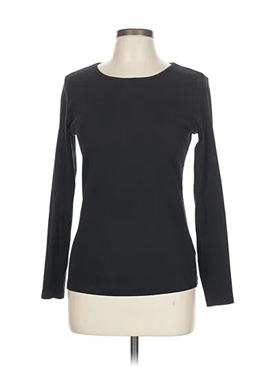 Pre-owned H&m Long Sleeve T-shirt In Black