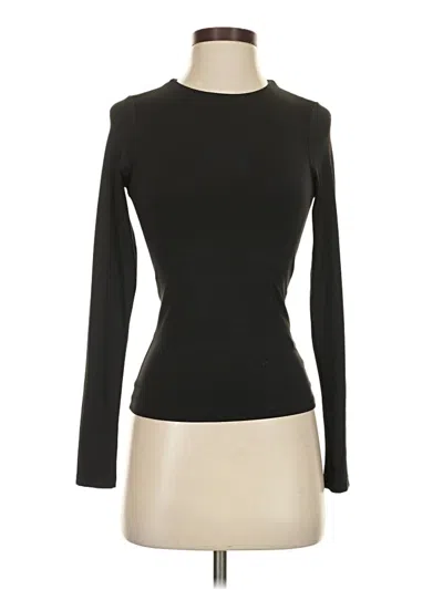 Pre-owned H&m Long Sleeve T-shirt In Black