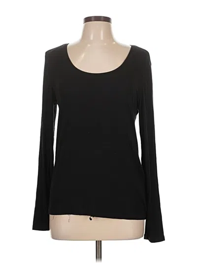 Pre-owned H&m Long Sleeve T-shirt In Black