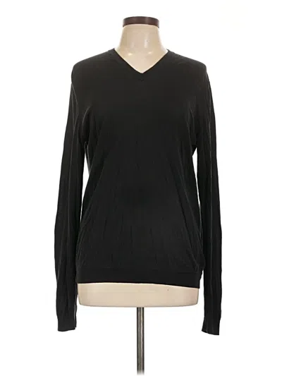 Pre-owned H&m Long Sleeve T-shirt In Black