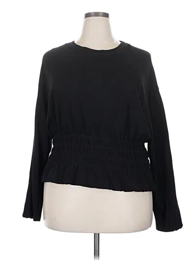 Pre-owned H&m Long Sleeve T-shirt In Black