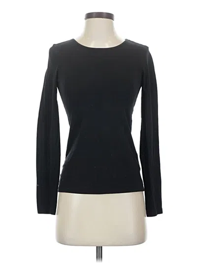 Pre-owned H&m Long Sleeve T-shirt In Black