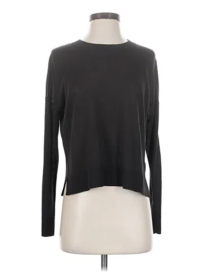 Pre-owned H&m Long Sleeve T-shirt In Black
