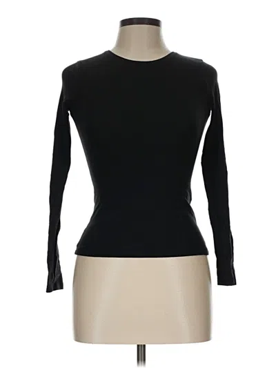 Pre-owned H&m Long Sleeve T-shirt In Black