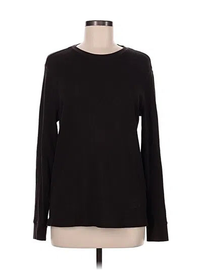 Pre-owned H&m Long Sleeve T-shirt In Black