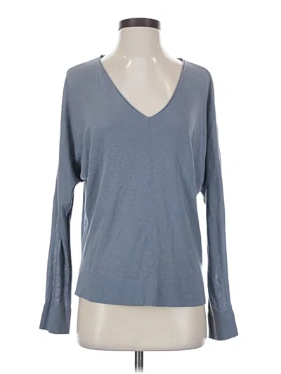Pre-owned H&m Long Sleeve T-shirt In Blue
