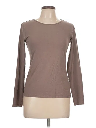 Pre-owned H&m Long Sleeve T-shirt In Brown
