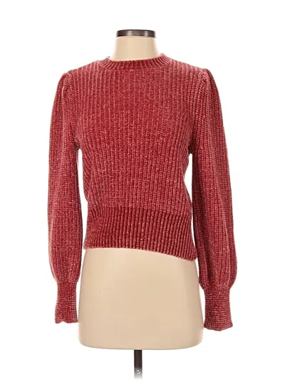 Pre-owned H&m Long Sleeve T-shirt In Burgundy