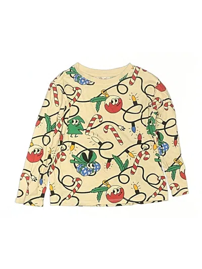 Pre-owned H&m Kids' Long Sleeve T-shirt In Gold