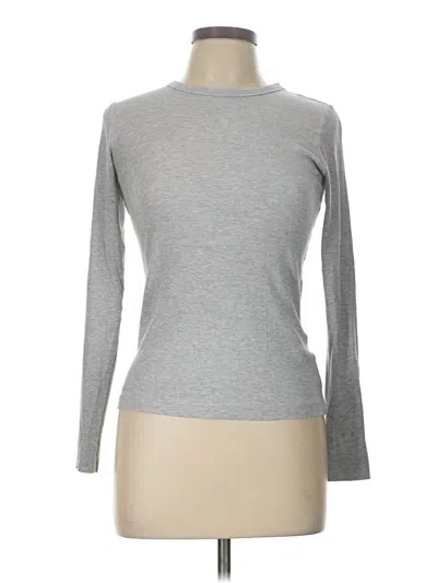 Pre-owned H&m Long Sleeve T-shirt In Gray