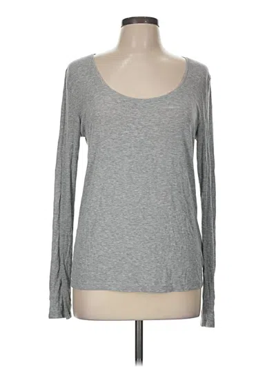 Pre-owned H&m Long Sleeve T-shirt In Gray