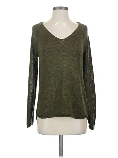 Pre-owned H&m Long Sleeve T-shirt In Green