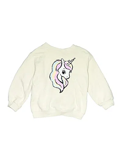 Pre-owned H&m Kids' Long Sleeve T-shirt In Ivory